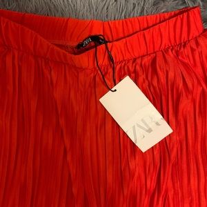 Red ZARA pants